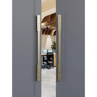 实用极简大门拉手工厂轻奢工业风实木门把手古铜色玻璃门拉手