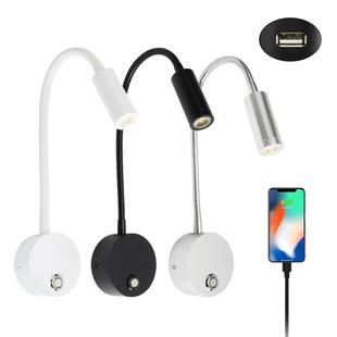 生产LED触摸调光阅读灯带USB充电口AC100 240V宽压床头板阅读灯