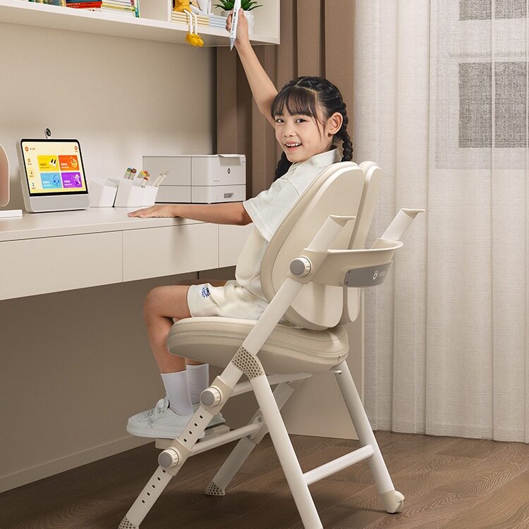 新款美好童年小学生学习椅儿童写作业座椅家用书桌椅升降椅子绢花