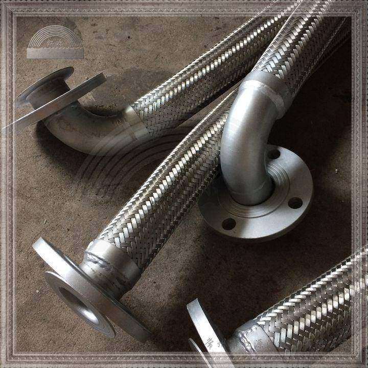 90度弯头弯管活套法兰式金属软管波纹管软连接软接头