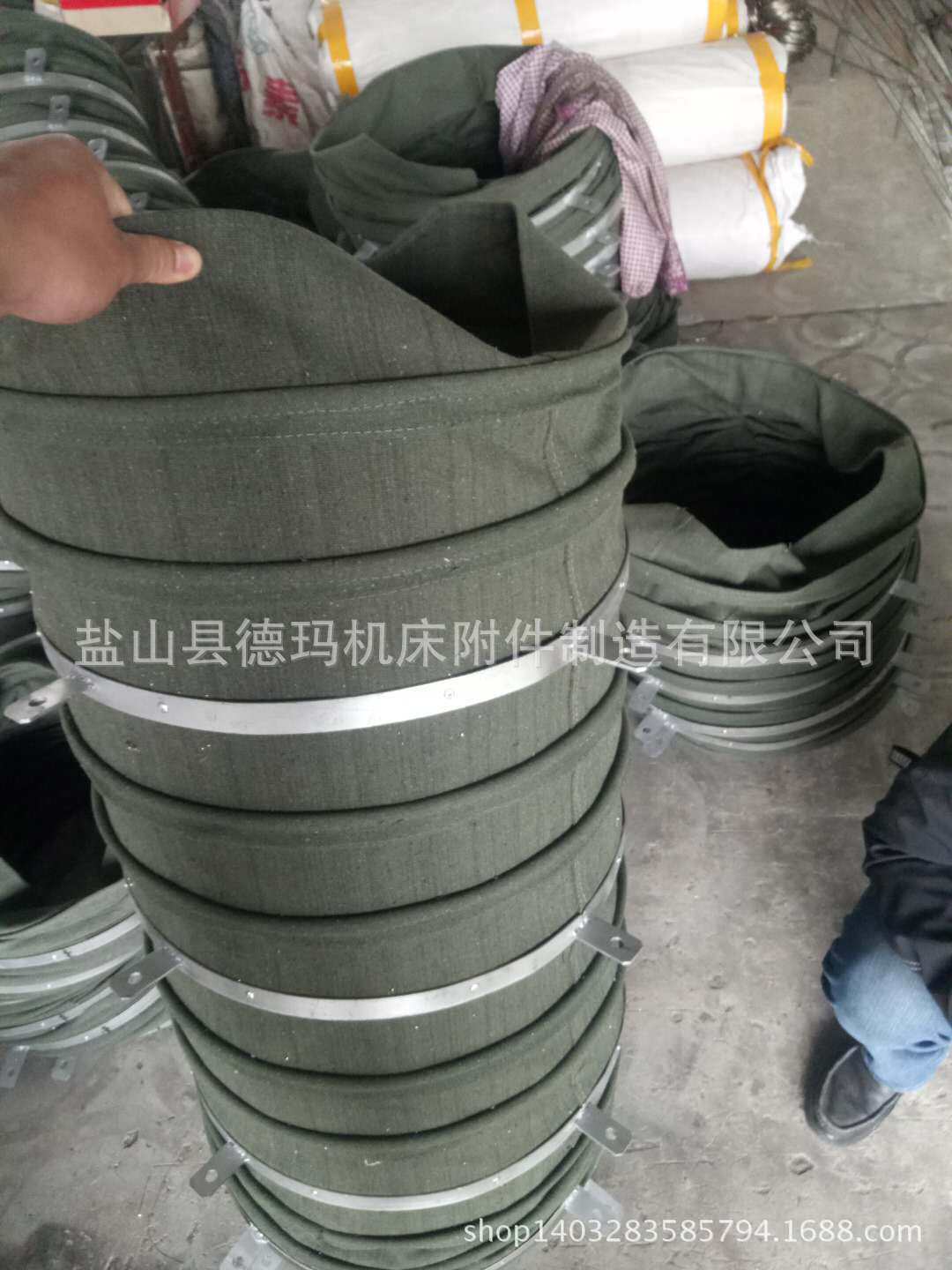 钢丝骨架帆布风管、风机出风口通风软连接13483839157