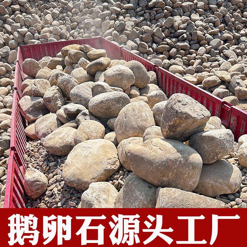 大型鹅卵石溪流石天然原石大石头水冲石野山石驳岸石河石直批