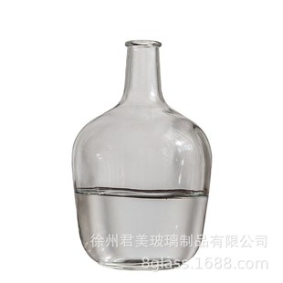 吊钟马醉木玻璃透明大花瓶卡布勒细颈大肚花瓶客厅家居摆件