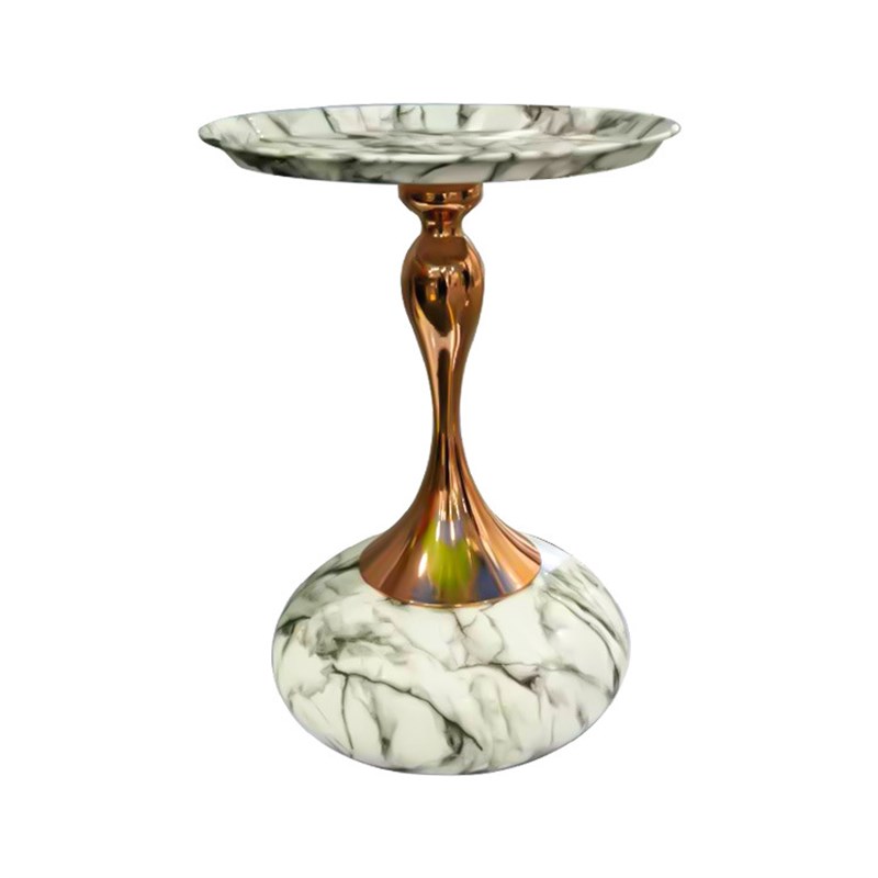 轻奢意式简约客厅小茶几角 网红家用金属铁艺沙发边几角小桌子