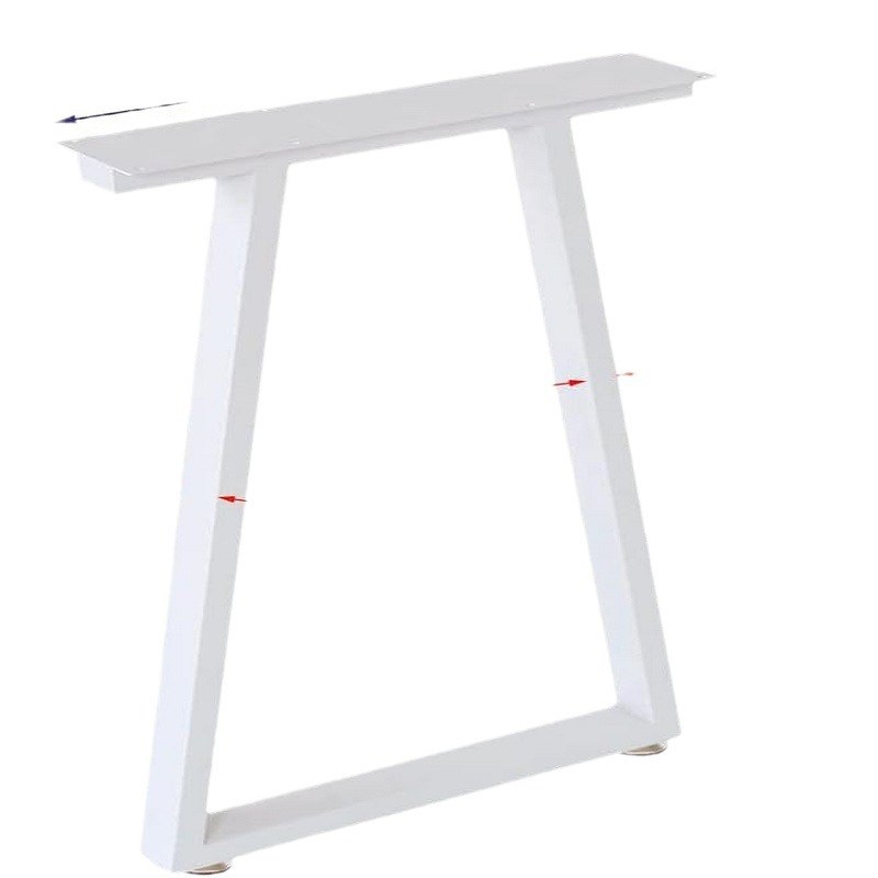 梯形餐桌腿办公会议桌脚书桌脚架大板桌架金属烤漆铁艺支撑架