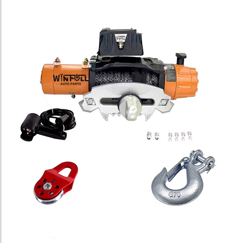 越野车SUV吉普车全地形车绞盘 12000LBS 5443KGS电动绞车钢丝绳