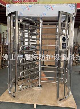 栅栏全高转闸小区出入口安装不锈钢可进可出智能刷卡人行通道门