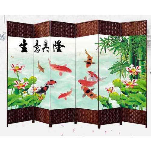 屏风隔断墙卧室客厅可移动折屏简约现代遮挡帘折叠平风玄直销