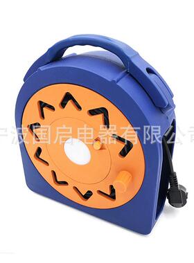 线盘带LED灯拖线盘移动电缆卷线盘绕线盘空盘线轴工业级耐用线圈