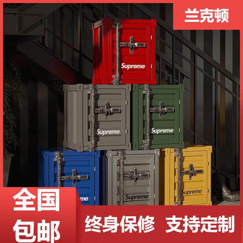床头柜边几网红loft工业风卧室家用小型收纳储物柜创意铁艺床边柜