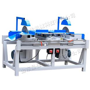 小型自动木工齐边锯 可调节木工断料溜边台锯 Double headed saw