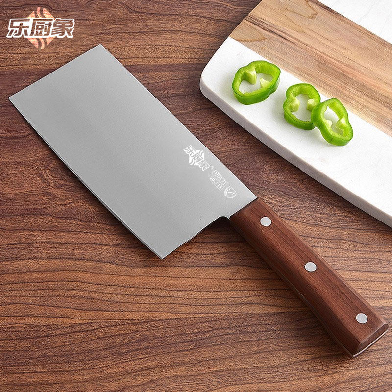 乐厨象德国刀具花梨木柄家用不锈钢菜刀厨房斩切刀切菜刀女士专用