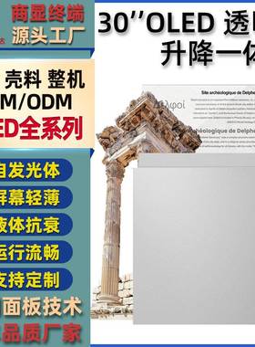 lg55寸oled升降透明屏触摸电容伸缩互动触控车载滑轨广告显示屏幕