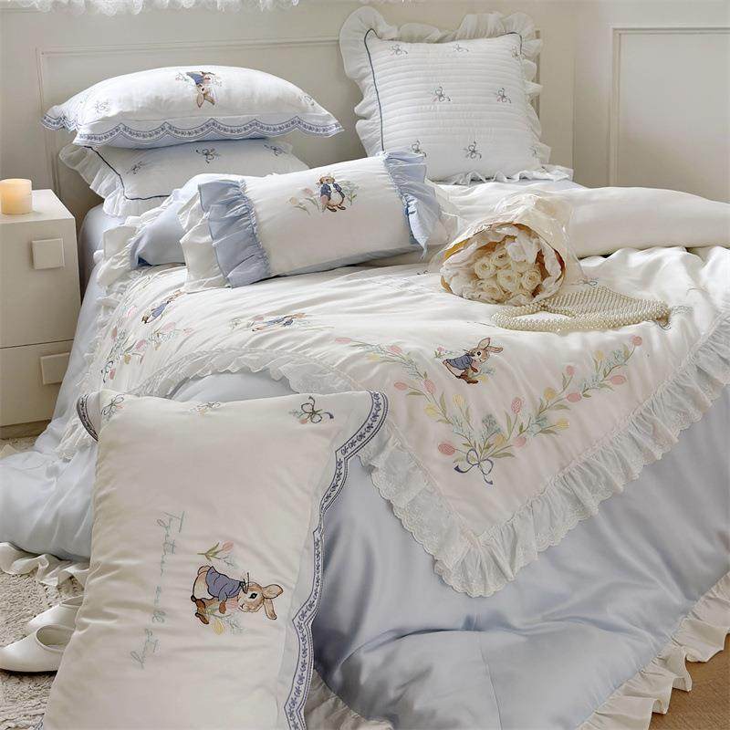 可爱小清新60支天丝四件套夏季新款小兔被套床单冰丝裸睡床上用品,农用物资,其他肥料,淘宝优惠券,粉丝福利购,淘宝优惠卷