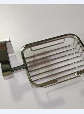 浴室挂件长固方底座肥皂架V0808A方形304不锈钢家用肥皂网篮