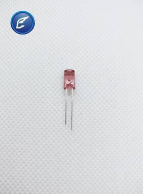 5mm内凹无边透明单闪紫发紫短脚led灯珠紫色发光二极管指示灯