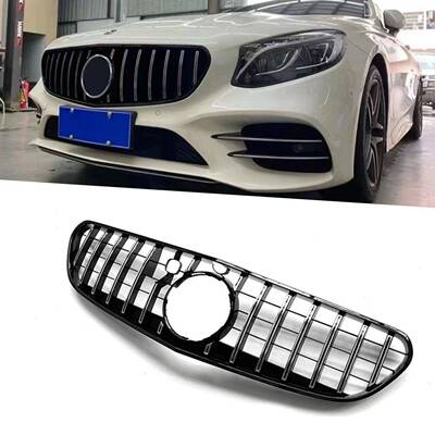 适用2015-2017款S级2门W217改装GT竖条中网原车替换