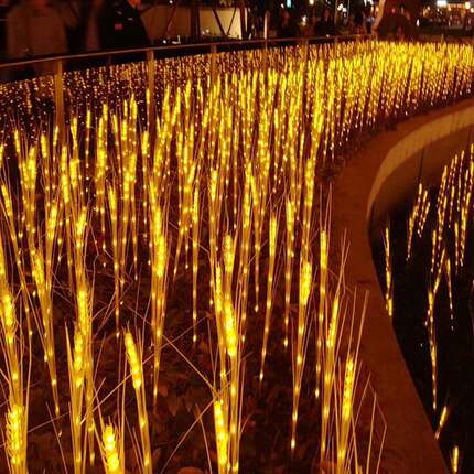 led麦穗灯太阳能户外防水花园广场街道装饰景观灯芦苇水稻插地灯