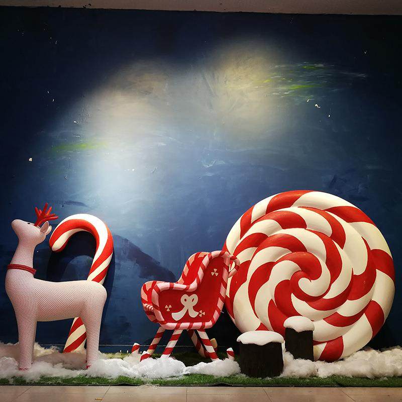 圣诞节冬季橱窗装饰驯鹿雪橇车dp点摆件拐棍塘舞台场景布置道具,机械设备,其他机械设备,淘宝优惠券,粉丝福利购,淘宝优惠卷