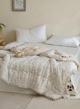 22新50款床单被套床上用品A类WNB针织棉球球系冬列豆豆被被子被芯