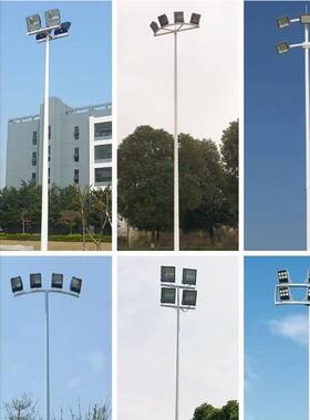 户外挑臂6路/7/8/0米户外新农村led220v景观1头灯太阳能GCB双路灯