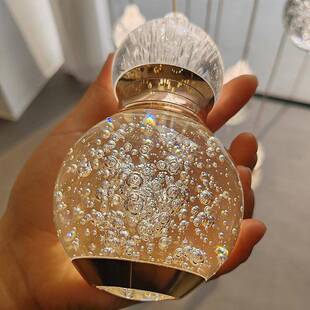 后现代别墅楼吊灯长灯现代轻奢水晶梯式楼梯间挑吊高79893loft吊