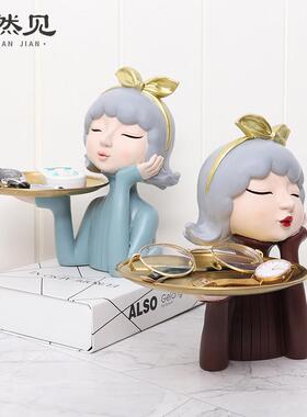 创意摩家居桌登女孩客厅餐厅房间树装饰实XTH用脂摆件杂货收纳面