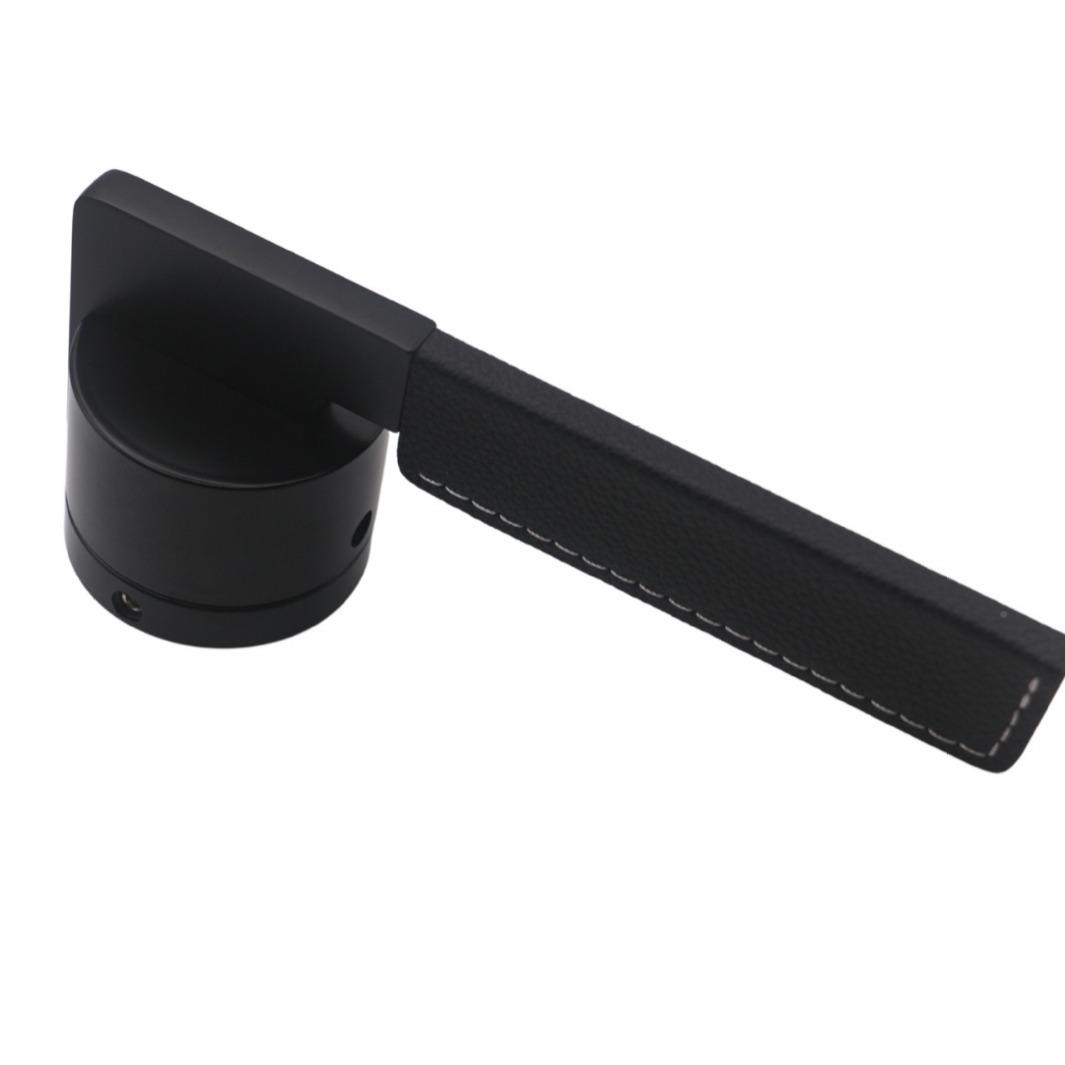 极简室间内门锁门皮质Y-972把手磁吸静音锁卧室门锁房锁通用分体