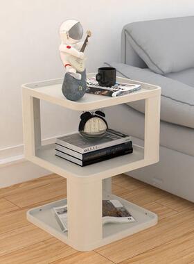 创意发沙几边床头柜茶几奶XNE油风简约家用厅方桌边桌小桌客子置
