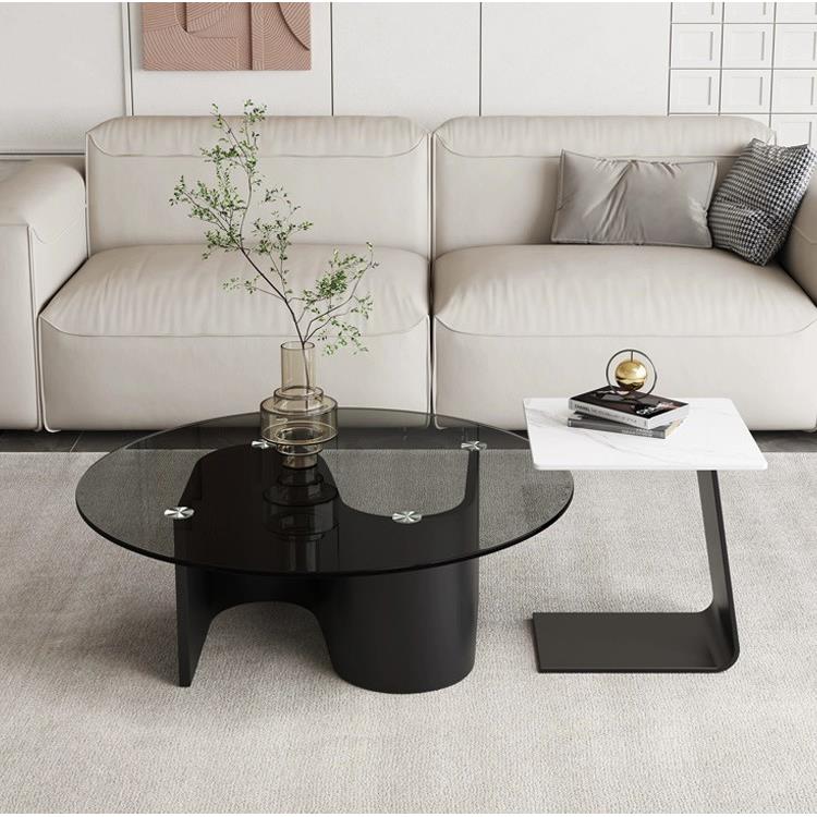 钢化璃茶几轻奢极现代简约小JK-20029户玻型客厅家用茶几桌意式简