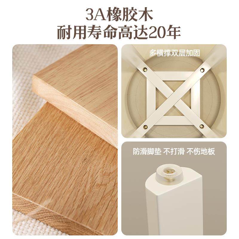 梦实木凳子家用可叠放包圆凳油风客厅餐桌备用三奶JKF高板软凳化,鲜花速递/花卉仿真/绿植园艺,其它园艺用品,淘宝优惠券,粉丝福利购,淘宝优惠卷