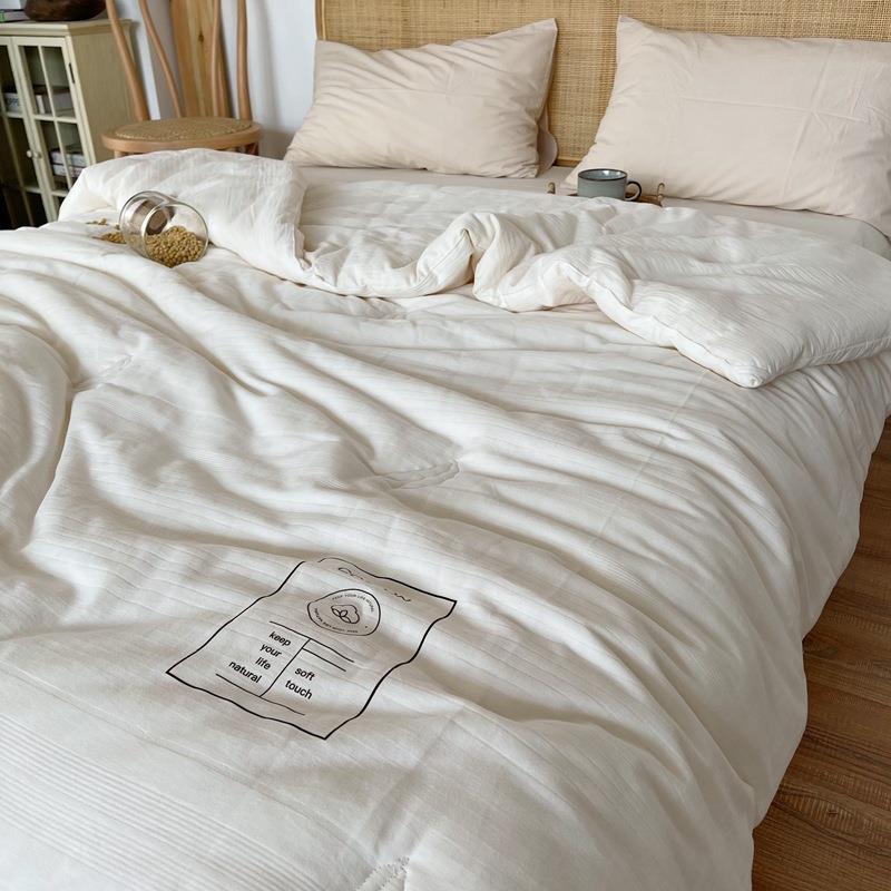 日式纯棉5大豆纤维被子a单人棉被类四季加被夏被全508棉厚保0暖被