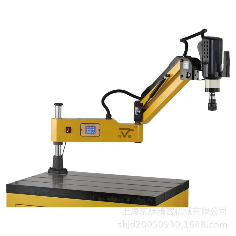 上海京雕MJD-16-AN3-M1万通向伺6服电动攻丝机M6-M4孔2盲孔攻牙机