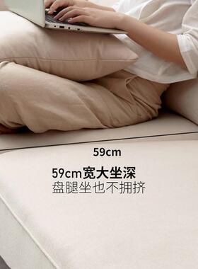 2原0PHL25藤编沙组合日式白蜡木三人发布艺木简约户型客厅实木网