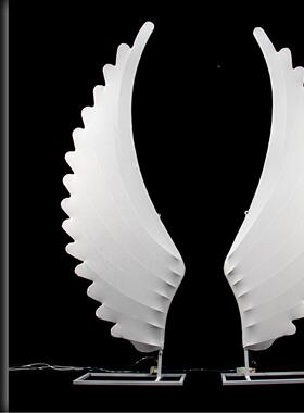 艺婚礼堂新款铁自由膀背景酒店舞台用品庆RQX摆件婚用装饰道翅具