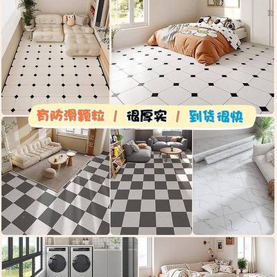 家板用KWN地革水泥地直接地铺板防水防滑加厚耐磨板塑胶地贴地面