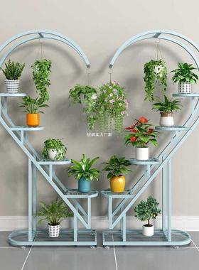 绿萝花物架置内铁架室外艺花架子室客厅落地式多层阳台花RUH盆挂
