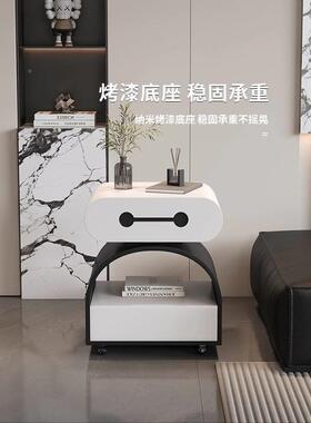 客BER26OXE奶#床头柜油风机器人边几桌卧室角床边柜储物柜多功能