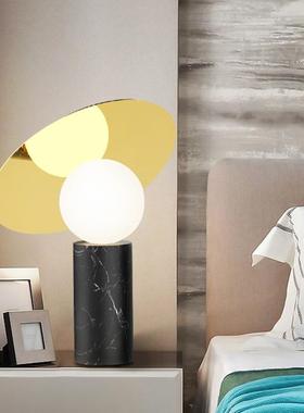 现卧代简约室创床头书桌桌办公台灯AL641533意设计师艺术圆球大理