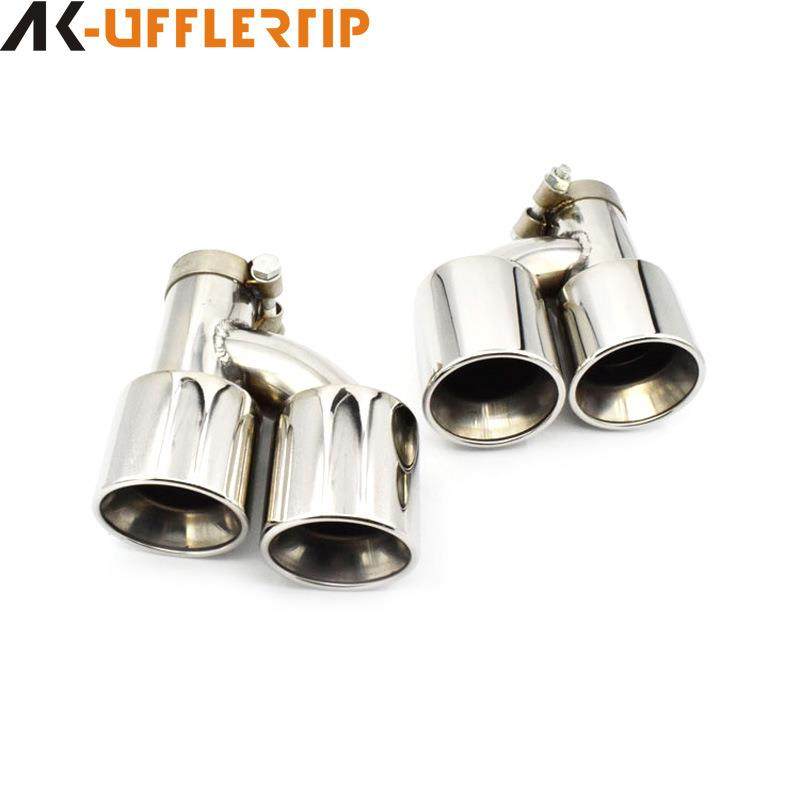 适用丰田锐志排气管尾喉改装GS大包围四出不锈钢尾嘴消声器免焊接