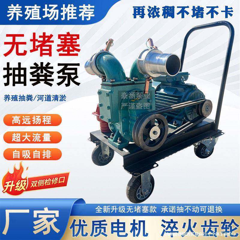 化粪池污水泵自吸家用抽粪泵抽粪泵养殖场专用高压厕所抽粪机家用