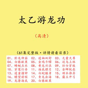 武当太乙游龙功中华武术武功强身健体养生功法身法训练视频教程