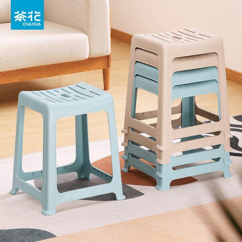 茶花家用成人塑料凳子防滑板凳简约客厅加厚条纹餐桌高凳组合装,畜牧/养殖物资,畜牧/养殖器械,淘宝优惠券,粉丝福利购,淘宝优惠卷