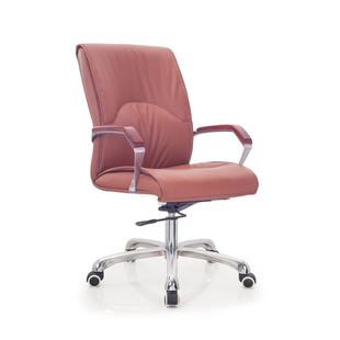 中靠背经理办公椅实木大班椅真皮老板椅家用电脑椅6103A