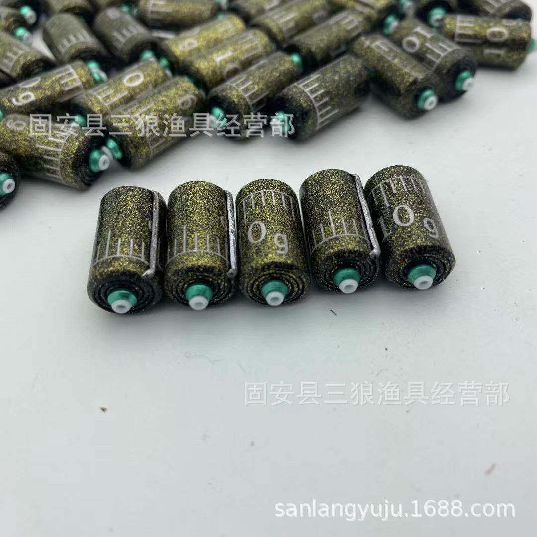 黑金双芯刻度铅大物防炸铅坠竞技刻度铅皮台钓配件快速铅皮卷