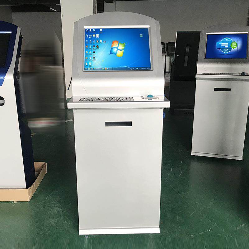19寸立式触摸一体机生产车间工控机电脑触摸查询终端机柜自助终端