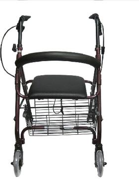 凯洋轮椅购物车KY9144L助行器铝合金老人购物轮椅车带轮带座助