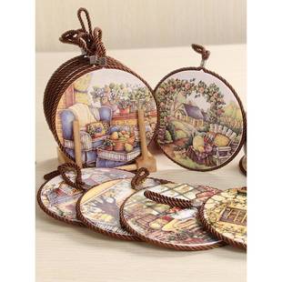 隔热垫锅垫餐垫欧式轻奢垫子防烫餐桌家用碗垫盘垫陶瓷耐高温杯垫