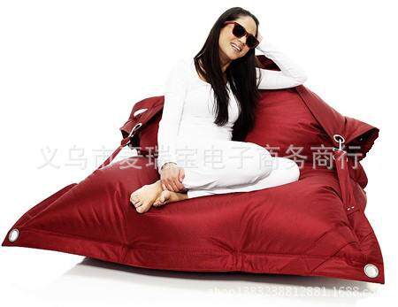 懒人沙发 花园卧室客厅创意小户型单人休闲沙发厂家直销 红色躺椅