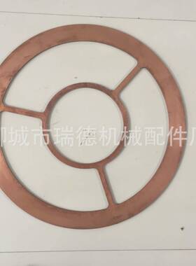 本公司生产销售紫铜垫圈耐高温耐腐蚀用于汽车电器等65*89.8*5.2